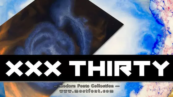 「XXX-Thirty」字体排版样式