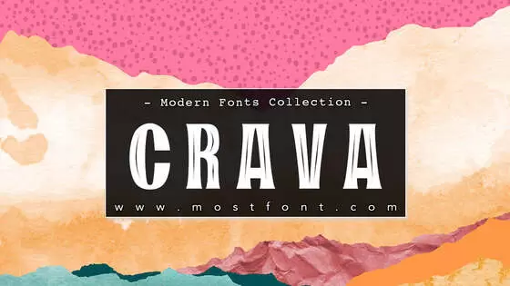 「CRAVA」字体排版图片
