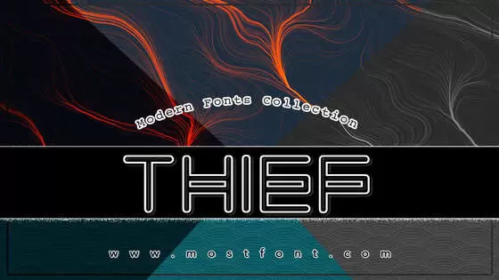 「Thief」字体排版图片