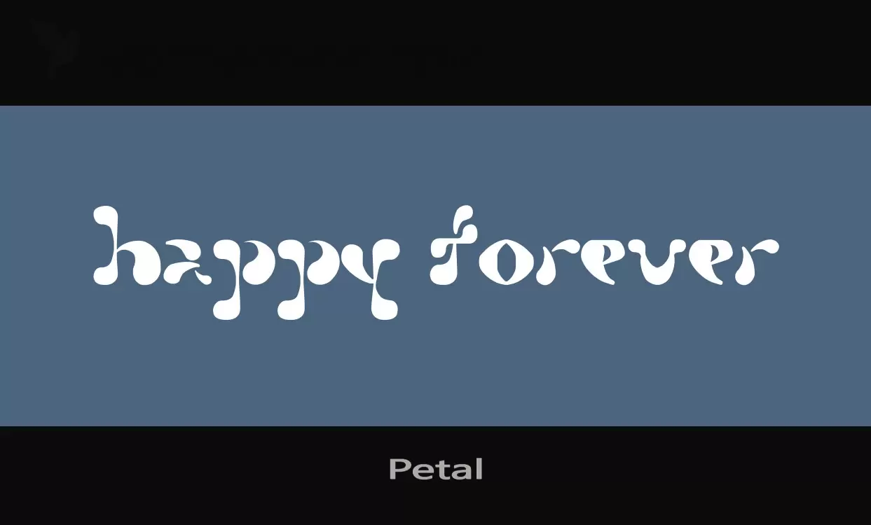 「Petal」字体效果图