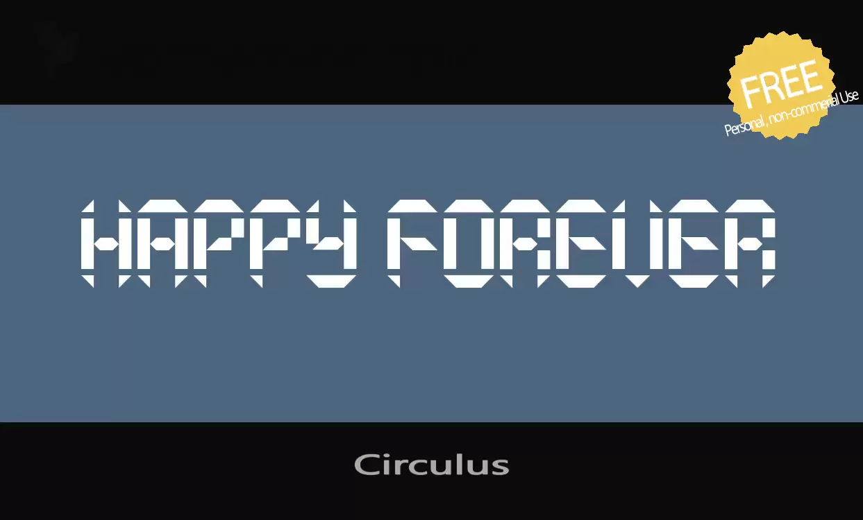 「Circulus」字体效果图