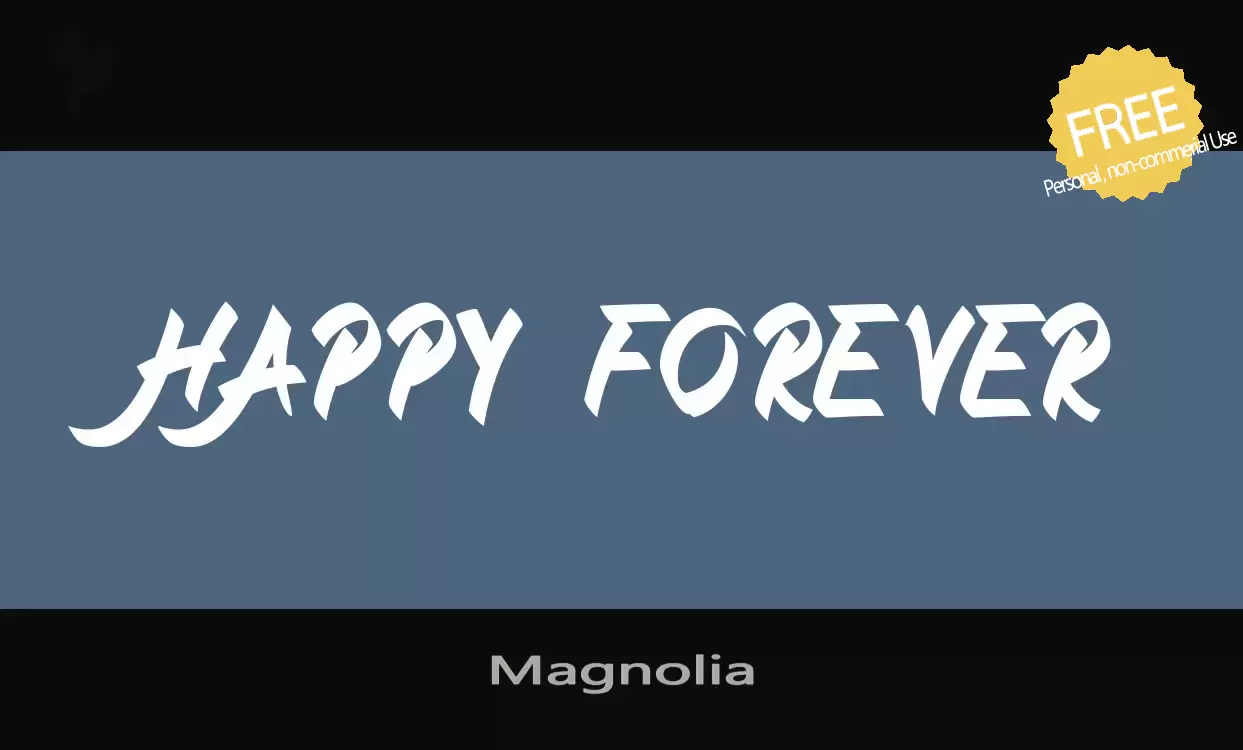 「Magnolia」字体效果图