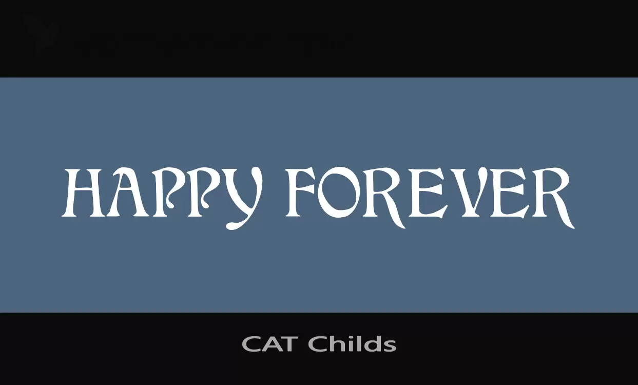 「CAT-Childs」字体效果图