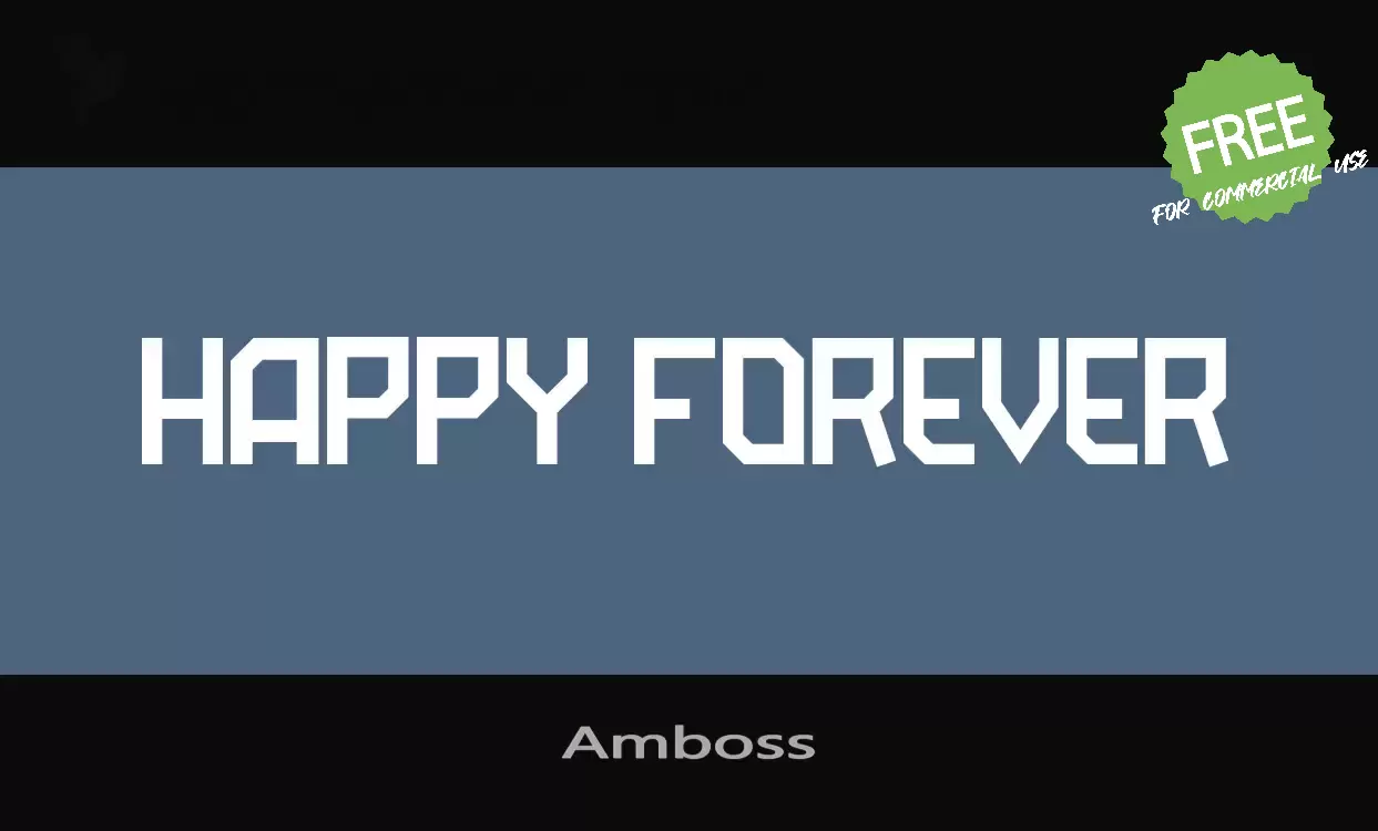 「Amboss」字体效果图