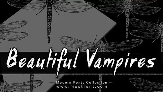 「Beautiful-Vampires」字体排版图片