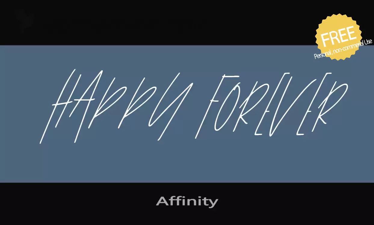 「Affinity」字体效果图