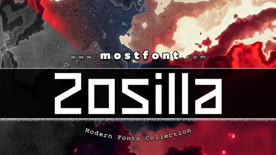 「Zosilla」字体排版图片