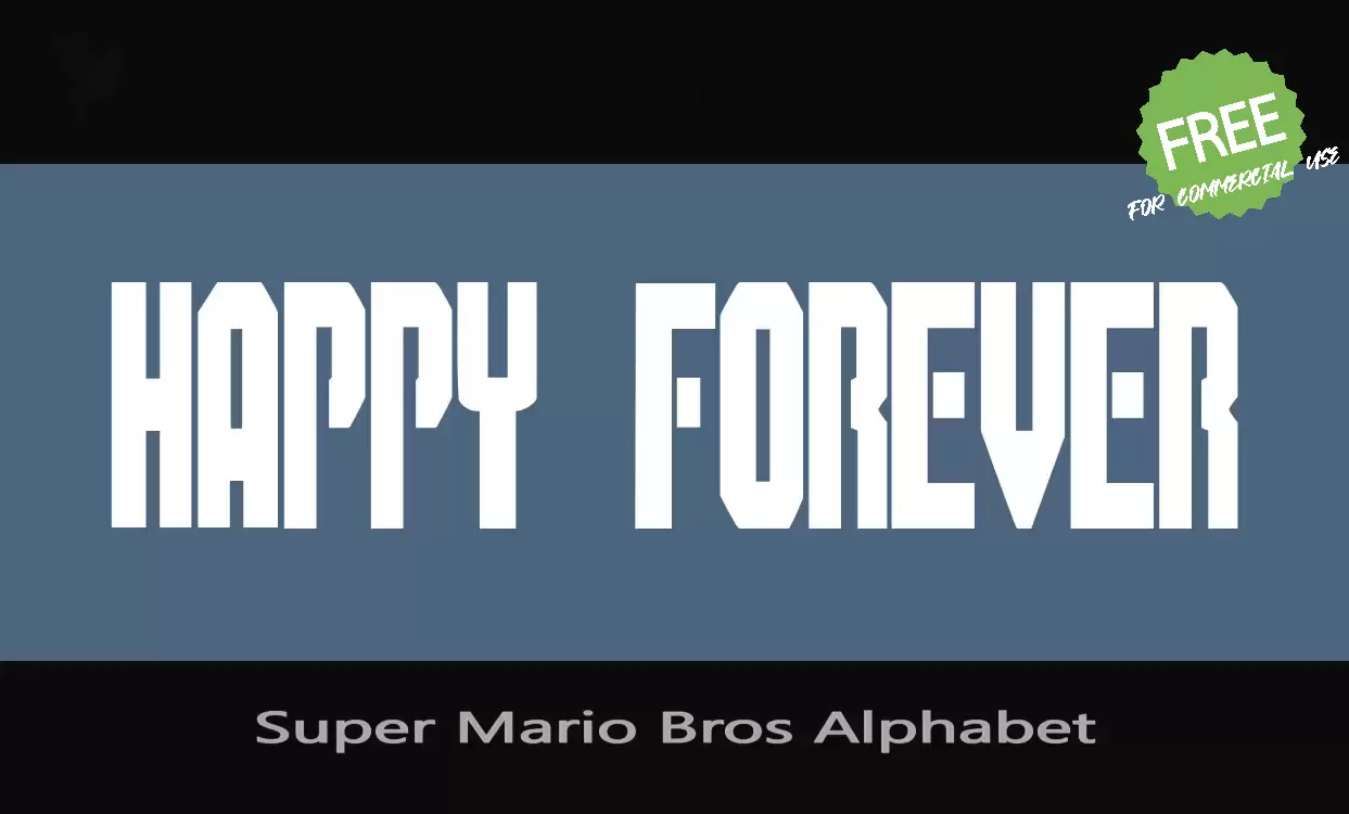 Sample of Super-Mario-Bros-Alphabet