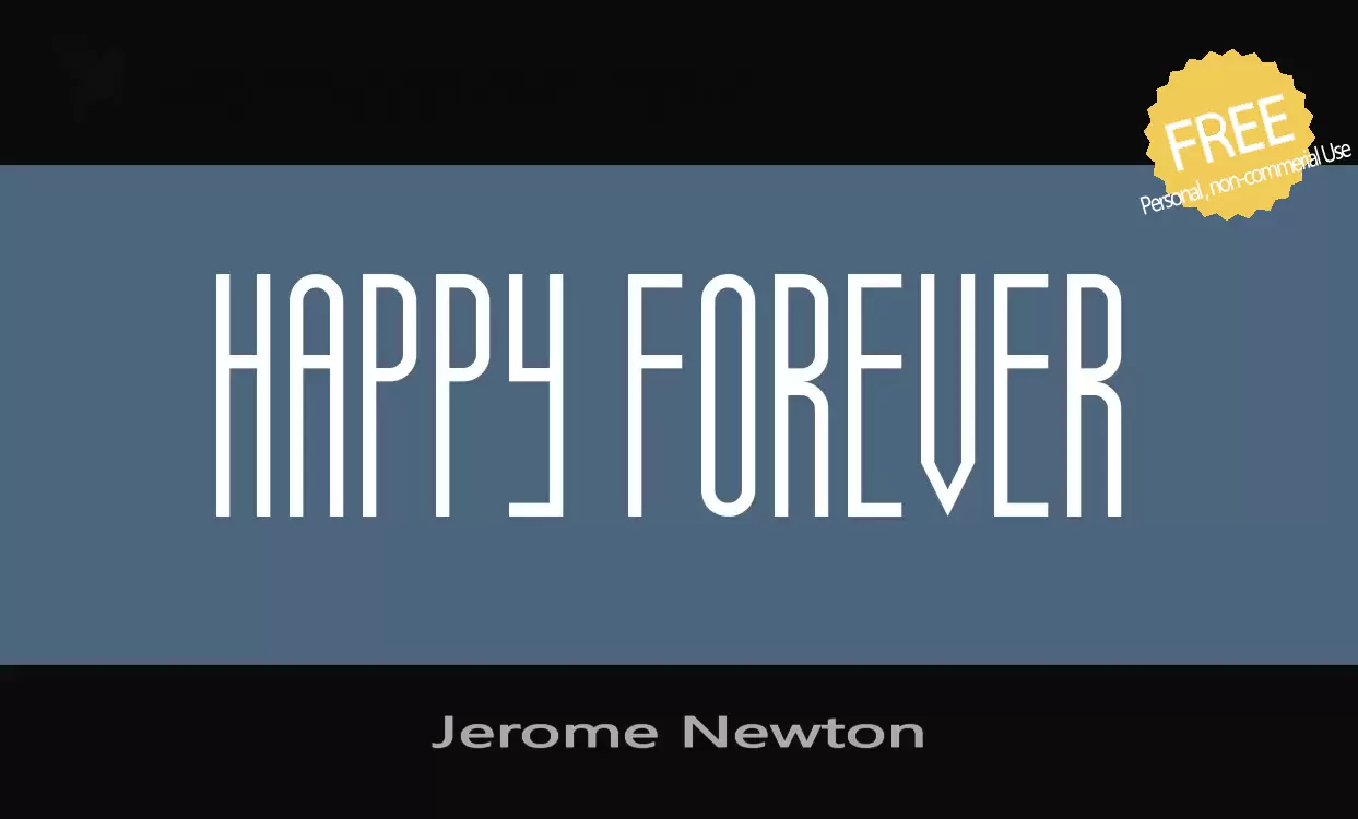 Font Sample of Jerome-Newton