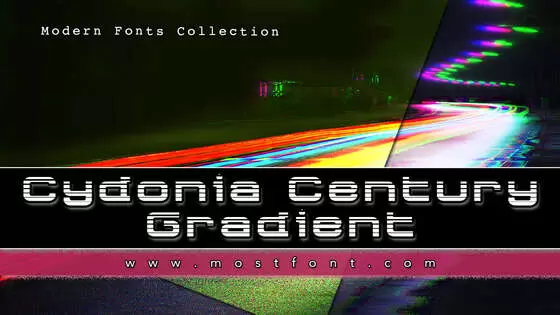 「Cydonia-Century-Gradient」字体排版样式