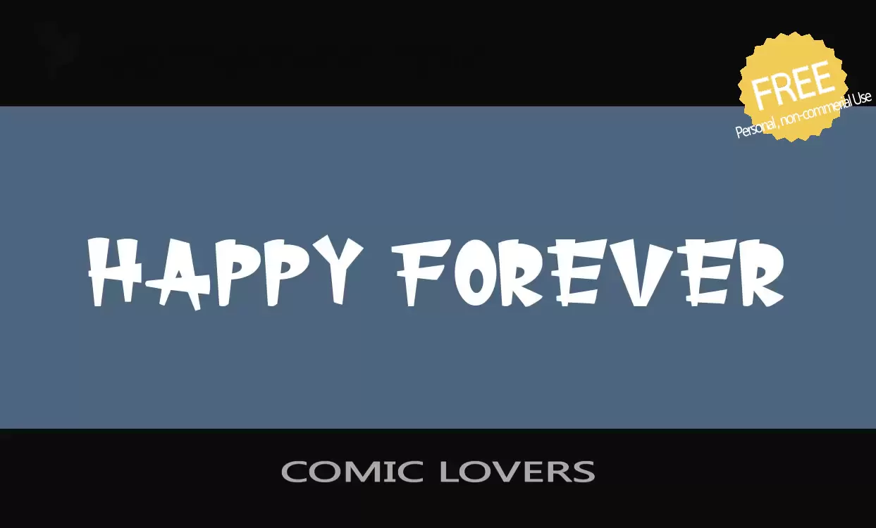 Font Sample of COMIC-LOVERS