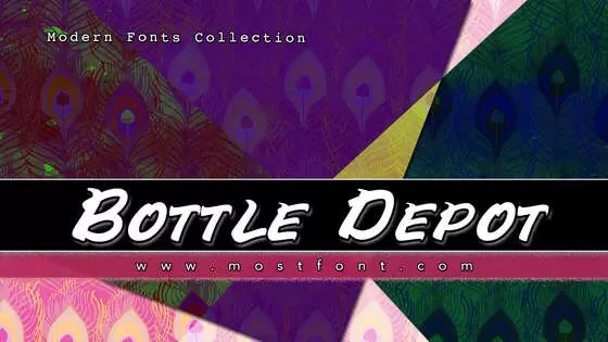 Typographic Design of Bottle-Depot